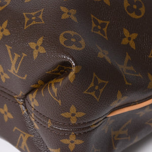 極美品 LOUIS VUITTON ルイヴィトン シュリPM ワンショルダーバッグ M40586 PVC ヌメ革 ブラウン ゴールド金具 中古 4a009810