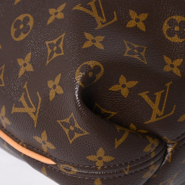 極美品 LOUIS VUITTON ルイヴィトン シュリPM ワンショルダーバッグ M40586 PVC ヌメ革 ブラウン ゴールド金具 中古 4a009810