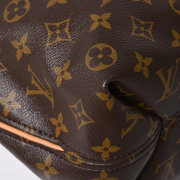 極美品 LOUIS VUITTON ルイヴィトン シュリPM ワンショルダーバッグ M40586 PVC ヌメ革 ブラウン ゴールド金具 中古 4a009810