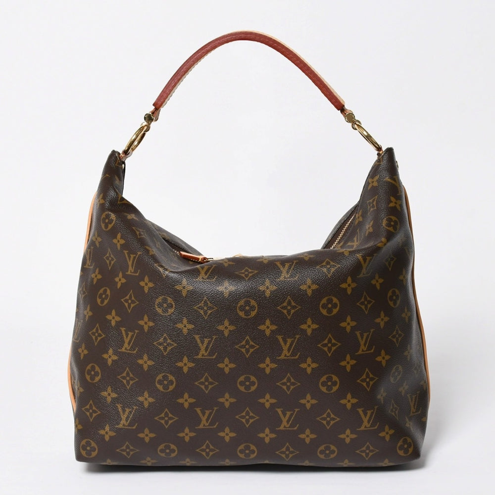 極美品 LOUIS VUITTON ルイヴィトン シュリPM ワンショルダーバッグ M40586 PVC ヌメ革 ブラウン ゴールド金具 中古 4a009810