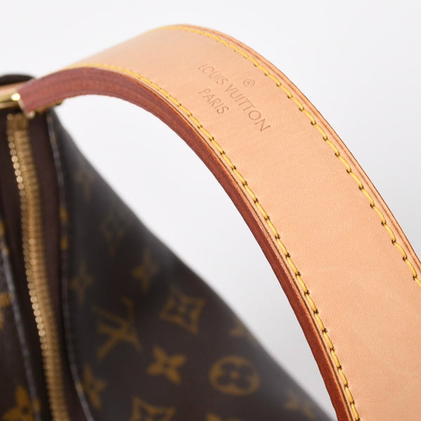 極美品 LOUIS VUITTON ルイヴィトン シュリPM ワンショルダーバッグ M40586 PVC ヌメ革 ブラウン ゴールド金具 中古 4a009810