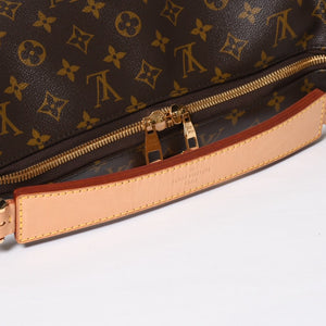 極美品 LOUIS VUITTON ルイヴィトン シュリPM ワンショルダーバッグ M40586 PVC ヌメ革 ブラウン ゴールド金具 中古 4a009810