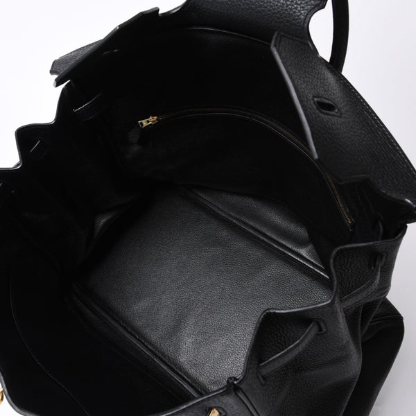 極美品 HERMES エルメス バーキン40 ブラック トゴ 40cm T刻印 ゴールド金具 ハンドバッグ 中古 4a000992