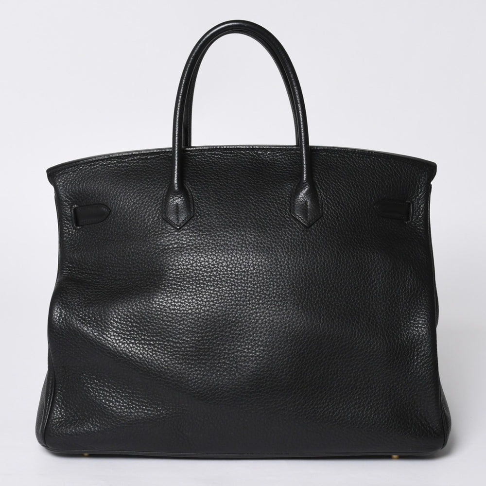 極美品 HERMES エルメス バーキン40 ブラック トゴ 40cm T刻印 ゴールド金具 ハンドバッグ 中古 4a000992