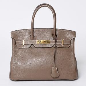 HERMES Birkin 30 handbag Togo Etaupe Gold hardware ☐N stamp Good condition Used 4a000991