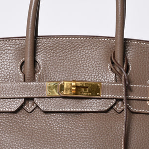 HERMES Birkin 30 handbag Togo Etaupe Gold hardware ☐N stamp Good condition Used 4a000991