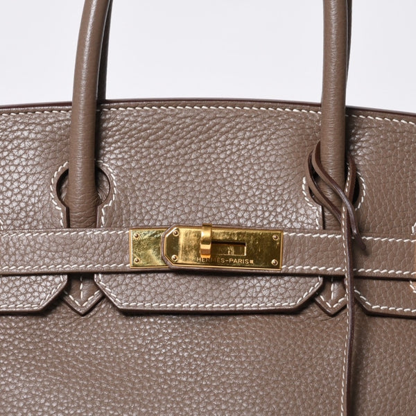 HERMES Birkin 30 handbag Togo Etaupe Gold hardware ☐N stamp Good condition Used 4a000991