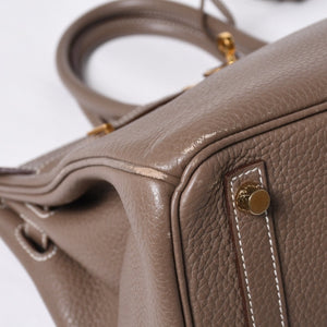 HERMES Birkin 30 handbag Togo Etaupe Gold hardware ☐N stamp Good condition Used 4a000991