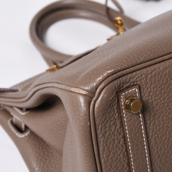 HERMES Birkin 30 handbag Togo Etaupe Gold hardware ☐N stamp Good condition Used 4a000991
