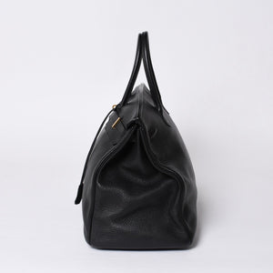 極美品 HERMES エルメス バーキン40 ブラック トゴ 40cm T刻印 ゴールド金具 ハンドバッグ 中古 4a000992