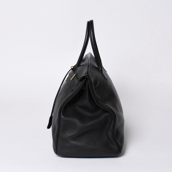 極美品 HERMES エルメス バーキン40 ブラック トゴ 40cm T刻印 ゴールド金具 ハンドバッグ 中古 4a000992