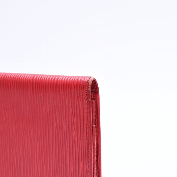 LOUIS VUITTON ルイヴィトン ポルトカルトクレディ M63217 CA0946 エピレザー レッド 長財布 二つ折り 良品 中古 4a010231