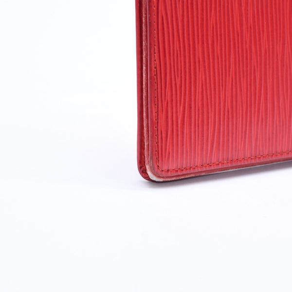 LOUIS VUITTON ルイヴィトン ポルトカルトクレディ M63217 CA0946 エピレザー レッド 長財布 二つ折り 良品 中古 4a010231