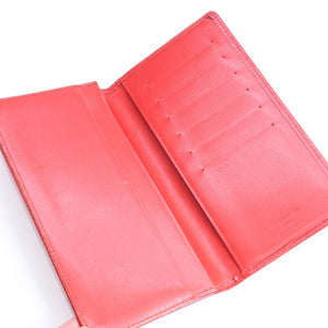 LOUIS VUITTON ルイヴィトン ポルトカルトクレディ M63217 CA0946 エピレザー レッド 長財布 二つ折り 良品 中古 4a010231
