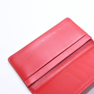 LOUIS VUITTON ルイヴィトン ポルトカルトクレディ M63217 CA0946 エピレザー レッド 長財布 二つ折り 良品 中古 4a010231