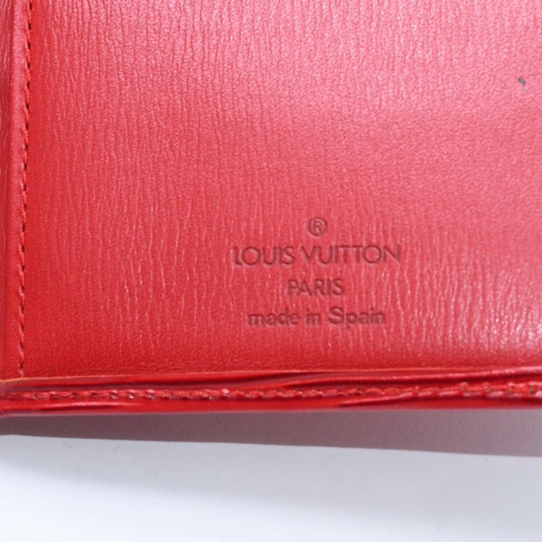 LOUIS VUITTON ルイヴィトン ポルトカルトクレディ M63217 CA0946 エピレザー レッド 長財布 二つ折り 良品 中古 4a010231