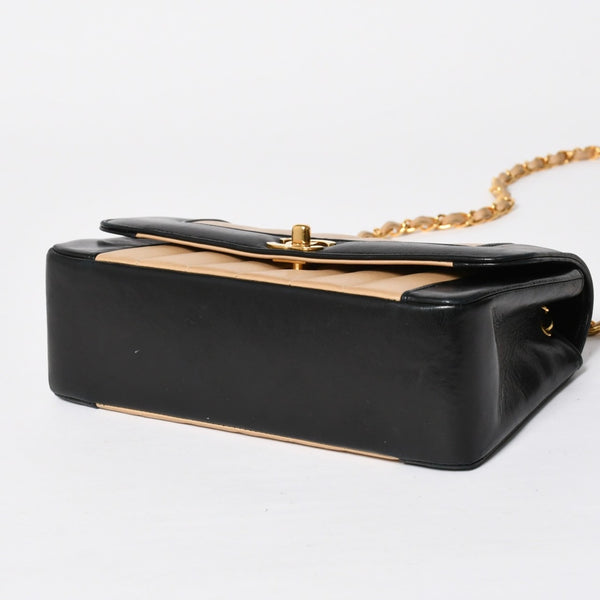 極美品 CHANEL シャネル マドモアゼル Sフラップ Sチェーンショルダーバッグ 2番台 ココマーク ラムスキン ゴールド金具 中古 4a010015