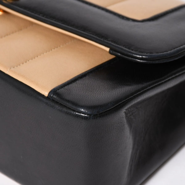 極美品 CHANEL シャネル マドモアゼル Sフラップ Sチェーンショルダーバッグ 2番台 ココマーク ラムスキン ゴールド金具 中古 4a010015