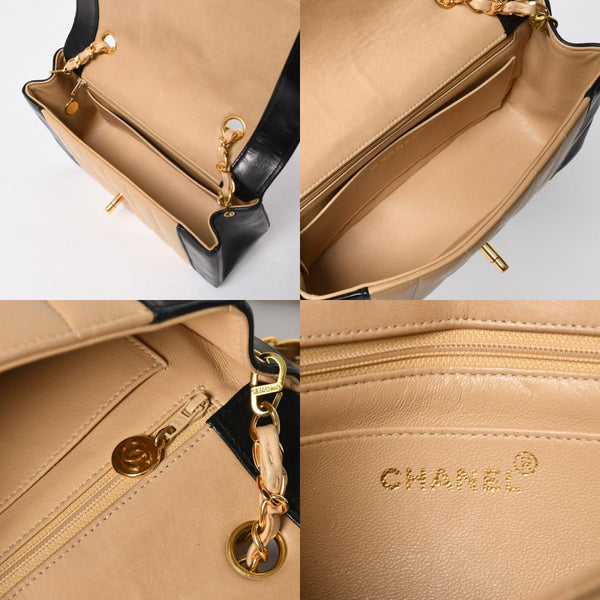 極美品 CHANEL シャネル マドモアゼル Sフラップ Sチェーンショルダーバッグ 2番台 ココマーク ラムスキン ゴールド金具 中古 4a010015