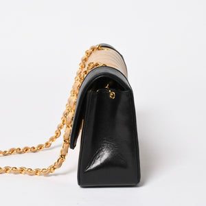 極美品 CHANEL シャネル マドモアゼル Sフラップ Sチェーンショルダーバッグ 2番台 ココマーク ラムスキン ゴールド金具 中古 4a010015