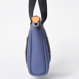 極美品 LOUIS VUITTON ルイヴィトン LV アンティグア カバPM ミニ ハンドバッグ M40090 アンティグア ブルー ゴールド金具 中古 4a009647