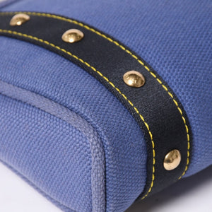 極美品 LOUIS VUITTON ルイヴィトン LV アンティグア カバPM ミニ ハンドバッグ M40090 アンティグア ブルー ゴールド金具 中古 4a009647
