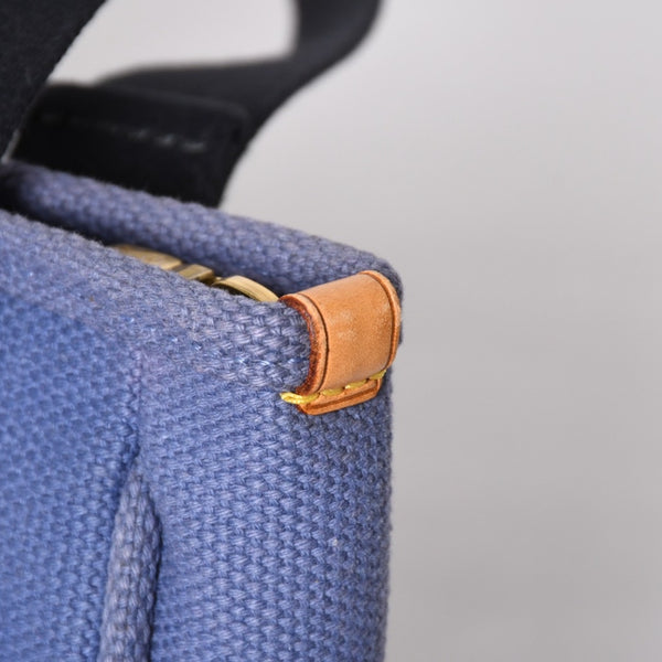 極美品 LOUIS VUITTON ルイヴィトン LV アンティグア カバPM ミニ ハンドバッグ M40090 アンティグア ブルー ゴールド金具 中古 4a009647