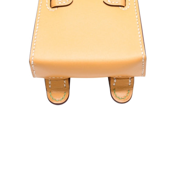 極美品 HERMES エルメス ケリードールチャーム フォイン グリーン系 K刻印 アクセサリー 中古 4a010043