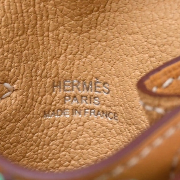 極美品 HERMES エルメス ケリードールチャーム フォイン グリーン系 K刻印 アクセサリー 中古 4a010043