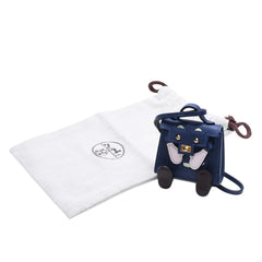 極美品 HERMES エルメス ケリードールチャーム ブルーサフィール ヴェールフィズ U刻印 アクセサリー 中古 4a009620