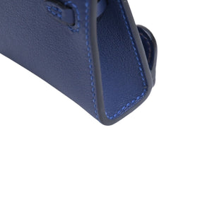 極美品 HERMES エルメス ケリードールチャーム ブルーサフィール ヴェールフィズ U刻印 アクセサリー 中古 4a009620