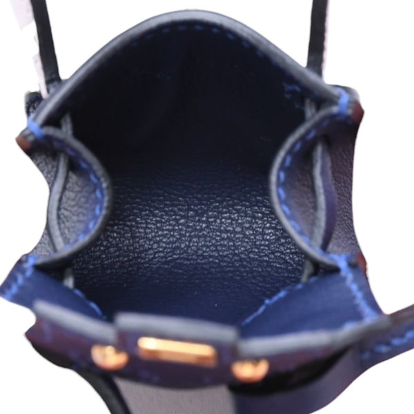 極美品 HERMES エルメス ケリードールチャーム ブルーサフィール ヴェールフィズ U刻印 アクセサリー 中古 4a009620