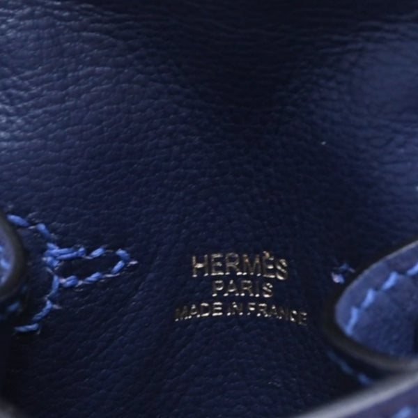 極美品 HERMES エルメス ケリードールチャーム ブルーサフィール ヴェールフィズ U刻印 アクセサリー 中古 4a009620