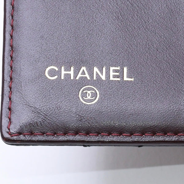 極美品 CHANEL シャネル マトラッセ クラシック スモール フラップ ウォレット A48980 19番台 ブラック キャビアスキン ゴールド金具 中古 4a010041