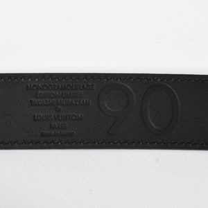 Like new LOUIS VUITTON Belt Suntulle Monogram Moflage Takashi Murakami Size 90 M9646U Gold hardware Used 4a010044