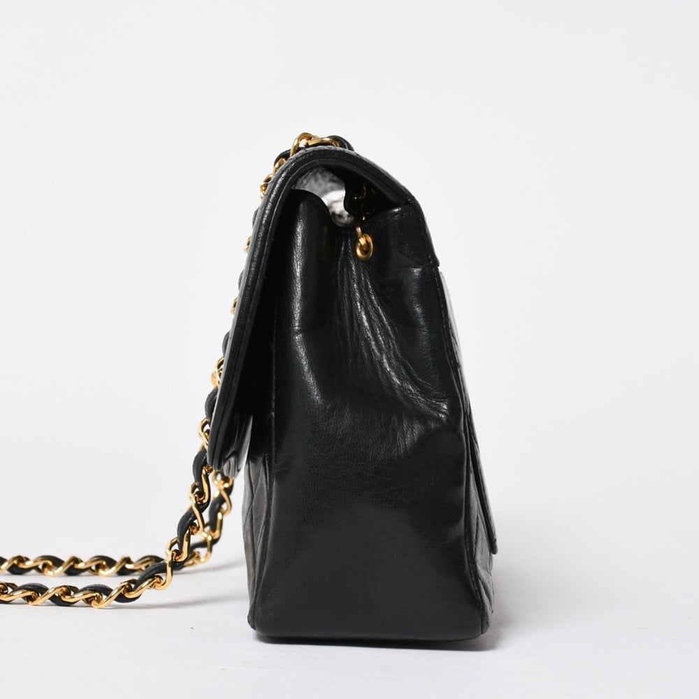 CHANEL Chanel Matelasse 23 Flap Chain Shoulder Bag No. 1 Here Mark Pouch Included Lambskin Black Good Condition Used 4a010055