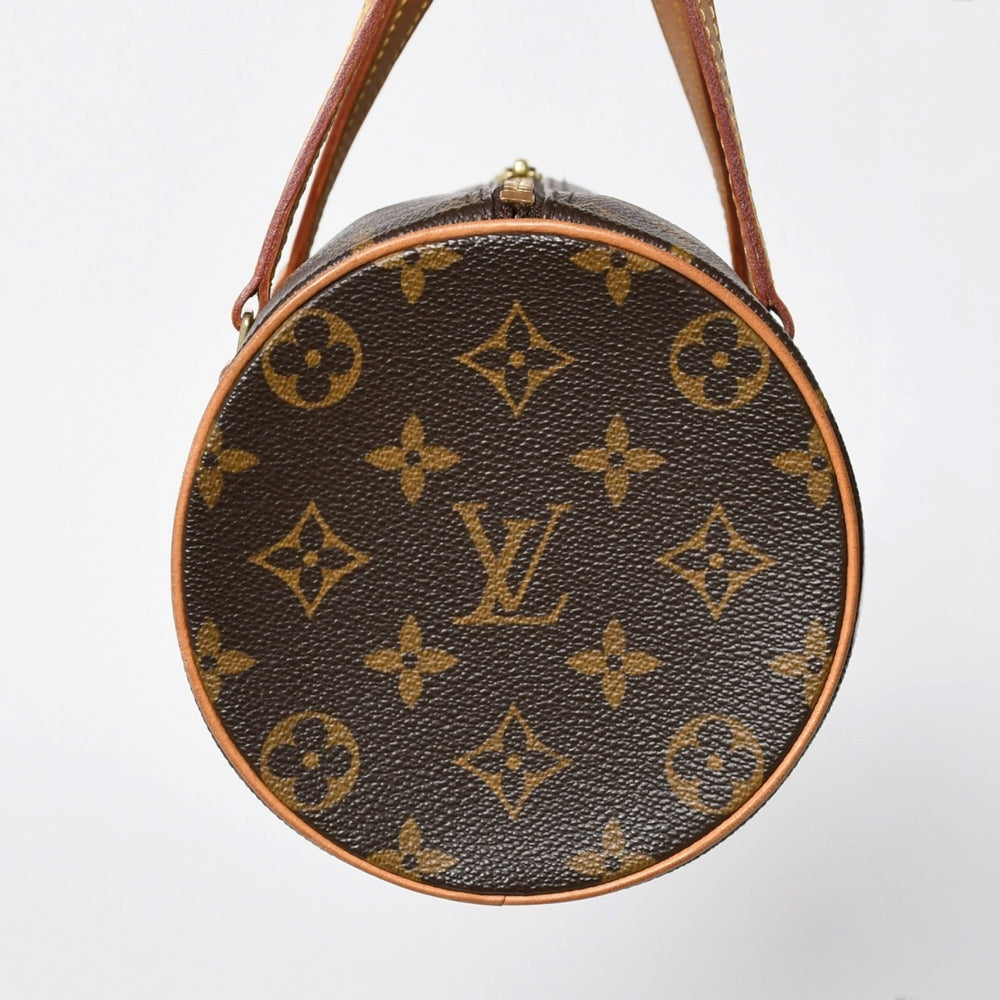 Very Good Condition LOUIS VUITTON Papillon 26 Handbag M51386 Monogram PVC Leather Brown Gold Hardware Used 4a010110