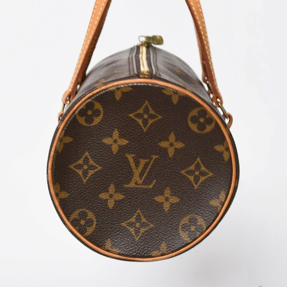 Very Good Condition LOUIS VUITTON Papillon 26 Handbag M51386 Monogram PVC Leather Brown Gold Hardware Used 4a010097