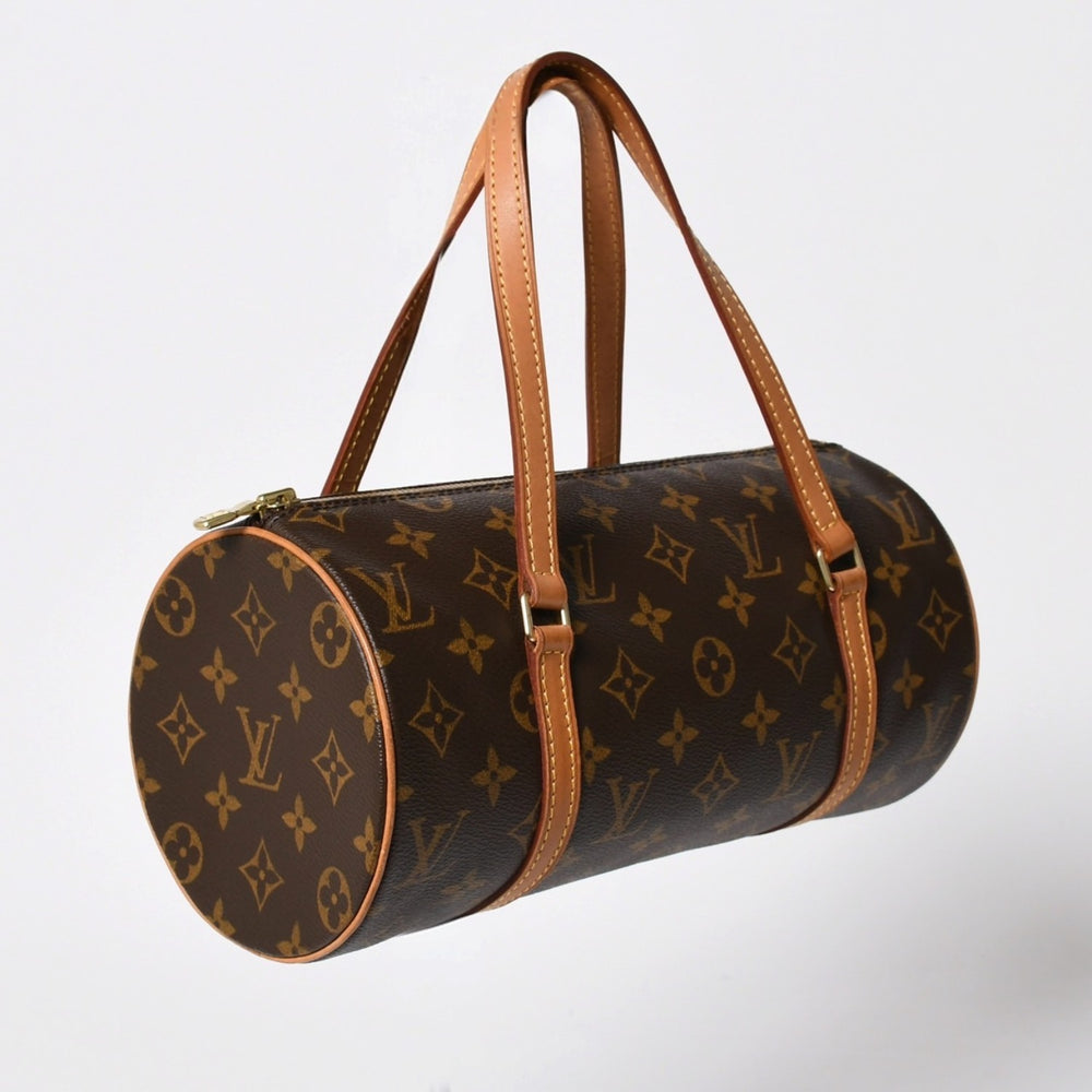 Very Good Condition LOUIS VUITTON Papillon 26 Handbag M51386 Monogram PVC Leather Brown Gold Hardware Used 4a010013