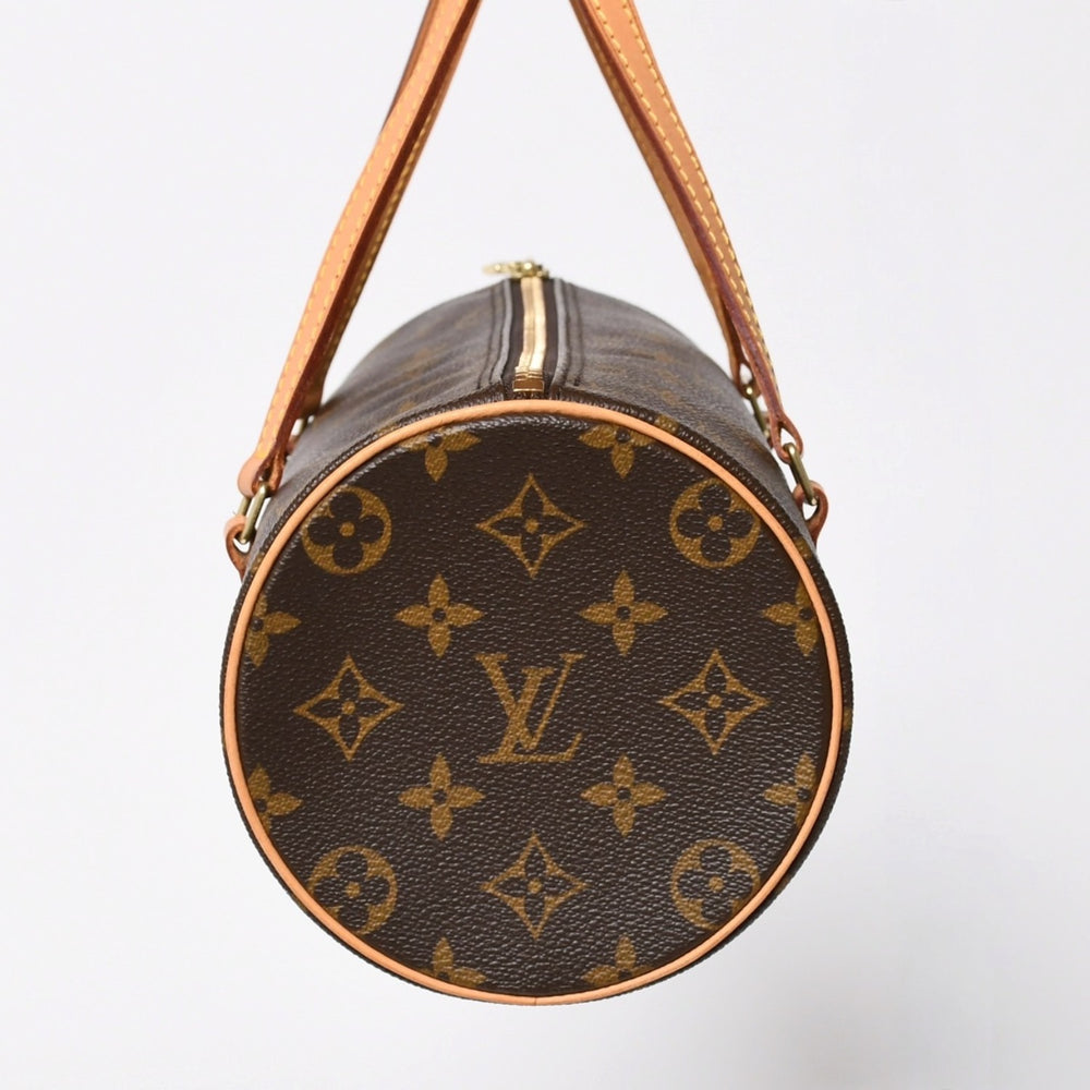 Very Good Condition LOUIS VUITTON Papillon 26 Handbag M51386 Monogram PVC Leather Brown Gold Hardware Used 4a010108