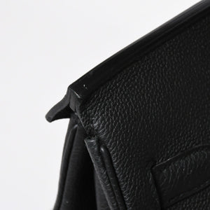 新品同様 HERMES エルメス オータクロア 40 ウェスタン 刺繍 ハンドバッグ ノワール トゴ Z刻印 SV金具 内縫い 中古 4a010131
