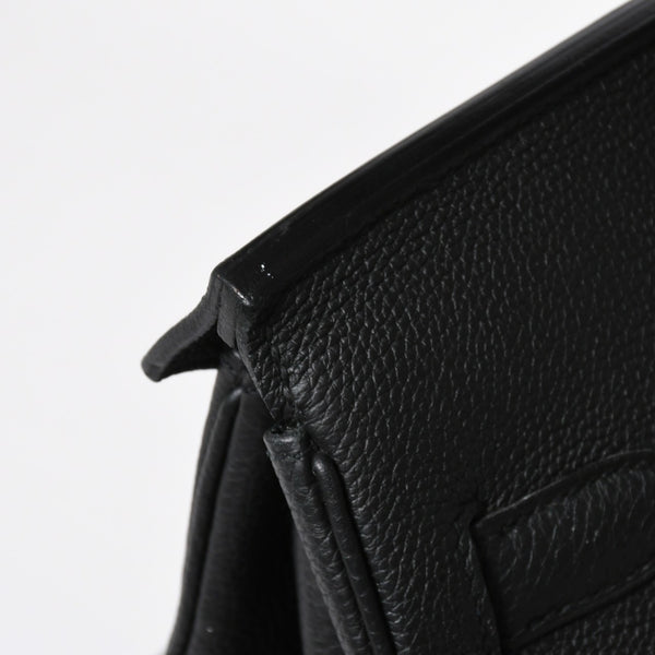 新品同様 HERMES エルメス オータクロア 40 ウェスタン 刺繍 ハンドバッグ ノワール トゴ Z刻印 SV金具 内縫い 中古 4a010131