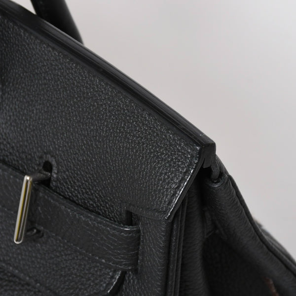 新品同様 HERMES エルメス オータクロア 40 ウェスタン 刺繍 ハンドバッグ ノワール トゴ Z刻印 SV金具 内縫い 中古 4a010131