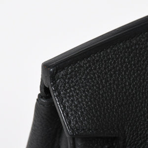 新品同様 HERMES エルメス オータクロア 40 ウェスタン 刺繍 ハンドバッグ ノワール トゴ Z刻印 SV金具 内縫い 中古 4a010131