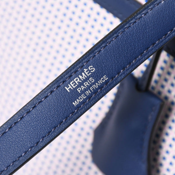 新品同様 HERMES エルメス ケリー28 トワルキャドリーユ スイフト ブルーサフィール エクリュ モーヴ 外縫い U刻印 中古 4a010179