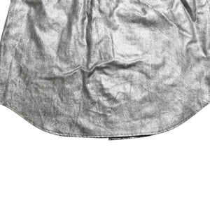 COMME des GARCONS Long Sleeve Shirt GB-040080 AD1994 Tanaka Homme One Size Silver Print Coating Good Condition Used 4a009322