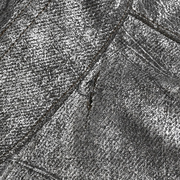 COMME des GARCONS Long Sleeve Shirt GB-040080 AD1994 Tanaka Homme One Size Silver Print Coating Good Condition Used 4a009322
