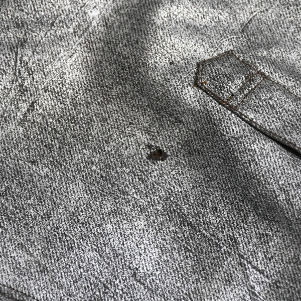 COMME des GARCONS Long Sleeve Shirt GB-040080 AD1994 Tanaka Homme One Size Silver Print Coating Good Condition Used 4a009322