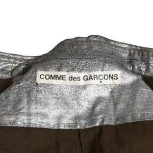 COMME des GARCONS Long Sleeve Shirt GB-040080 AD1994 Tanaka Homme One Size Silver Print Coating Good Condition Used 4a009322