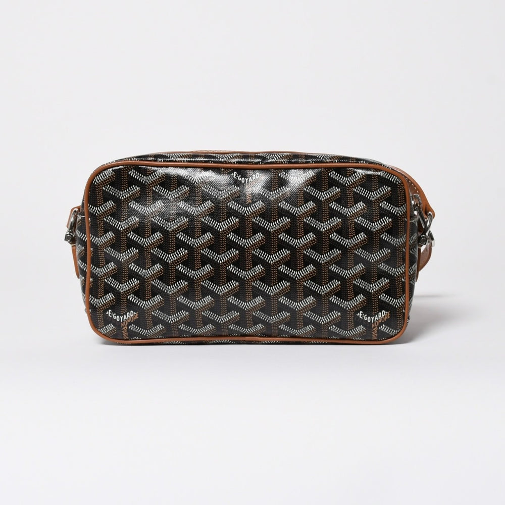 極美品 GOYARD ゴヤール カップヴェールPM ショルダーバッグ ブラウン PVC レザー シルバー金具 中古 4a010239